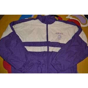 Maxwell Purple and White Glen Este Men's Windbreaker Jacket